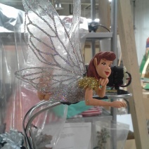 Building branches with foliage and fairy animation Saks Fifth Ave dec 2014