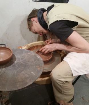throwing clay on the Avenue with Amy Korb